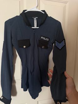 Fashion Nova Police Officer Costume Bodysuit, Women's XS/S, Halloween