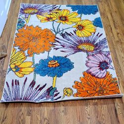 Rug Indoor -Area Floral  Rug