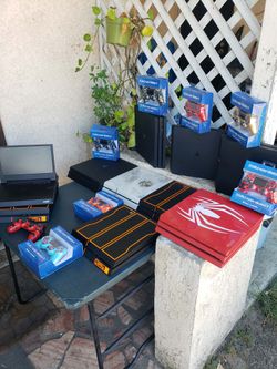 $120! Basic PS4 $160! 1000GB. $200! 2020 PS4 Pro. $260! 72 edition ps4 pro. Red PS4 Pro $500! $200! Edition PS4 COD or Jailbreak $300! To $700! Playst