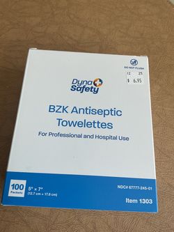 Dynasafety  bzk antiseptic wipes