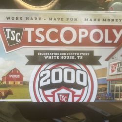Tractor supply co 2000th Store Edition monopoly 