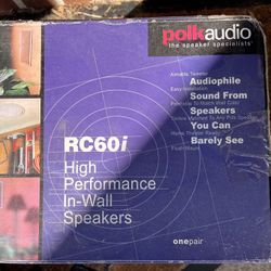 Polk RC60i In Wall Speakers