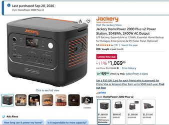 (NEW) Jackery HomePower 2000 Plus v2 Power Station