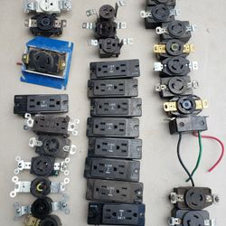 Black Leviton Outlets And Other