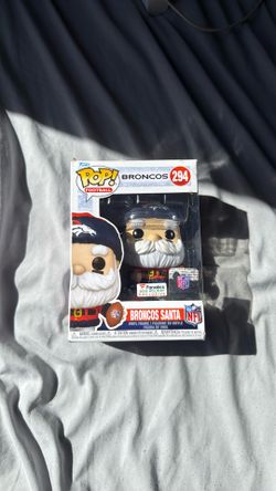 Funko Pop! Broncos Santa #294, a 2024 Fanatics Holiday Exclusive.