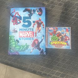 Vintage Marvel Super Hero Book And CD 
