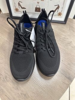 Shoes For Crews Black Knit Sneakers