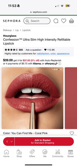 Hourglass Confession™ Ultra Slim High Intensity Refillable Lipstick