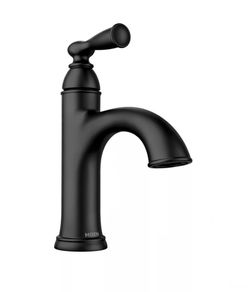 Banbury Single Handle Single Hole Bathroom Faucet in Matte Black
