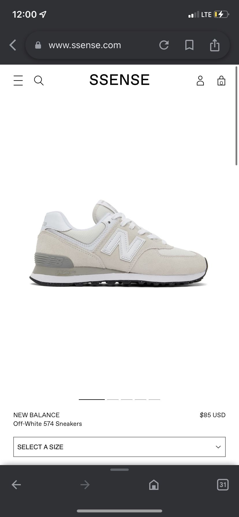 New Balance 574 Beige