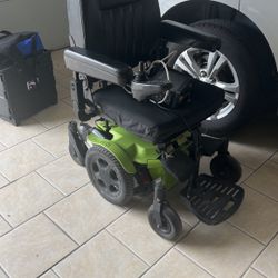 Powered Wheelchair With 2 Ramps