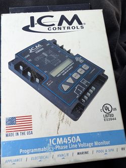 ICM Controls ICM450A Programmable 3-Phase Line Voltage Monitor