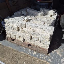 Limestone landscaping blocks