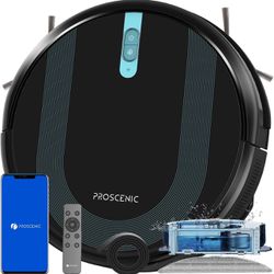 Proscenic 850T WiFi Robot Vacuum and Mop with Gyro Navigation, Boundary Strip, Self-Charging - for H