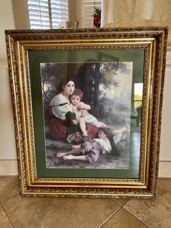 Mother and Children Framed Print