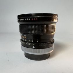 Canon FD mount 20mm f/2.8 wide-angle