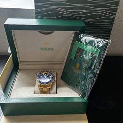 Gold and Blue Men’s Watch Automatic Mechanical Watch Men's Us