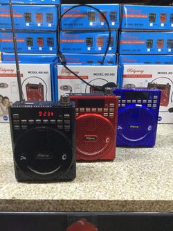 Portable Bluetooth PA System Voice Amplifier (FM Radio, Aux input) Color Option