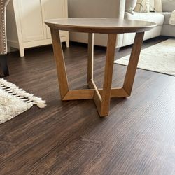 Side Table/ Small Coffee Table In Dark Oak Color