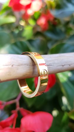 Love (ly) ring stainless gold look