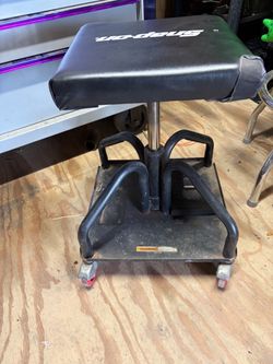Snap on rolling stool