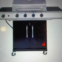 PERFORMANCE "CHAR BROIL 4 BURNER GAS GRILL MODEL # (contact info removed)21 BLACK/ SILVER