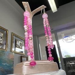 Rose corset earrings