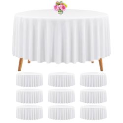 10 Packs Premium 120 inch Round Tablecloths