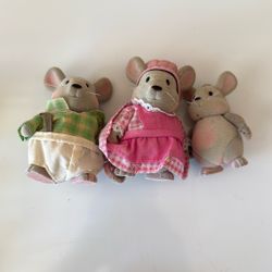 Woodsy Curly Tail Mice Family 3