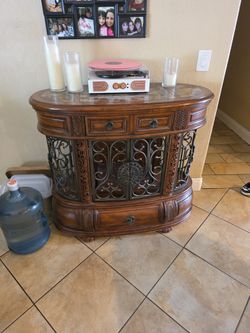 Mediterranean Revival style wine cabinet