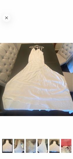 Vera Wang White Spaghetti Wedding Gown