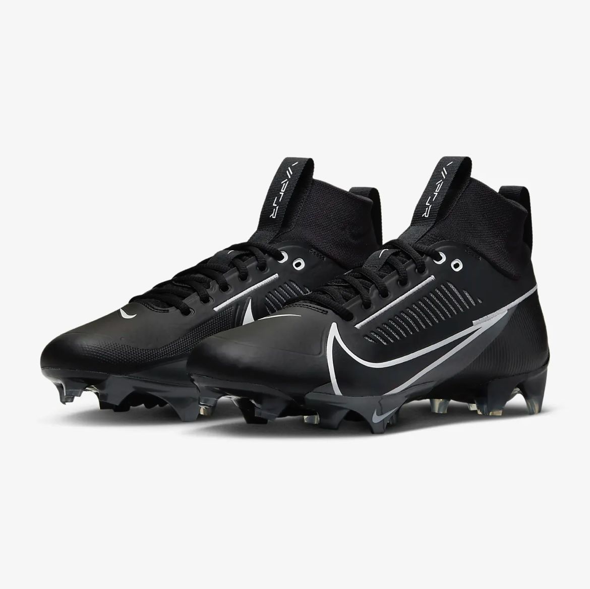 Nike Vapor Edge Pro 360 2 Football Cleats Mens Size 7.5 Black White DA5456-010