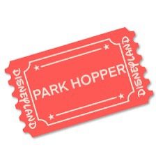 2 DISNEYLAND PARK HOPPER TICKETS
