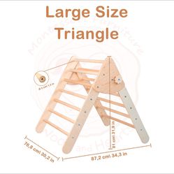 Montessori Climbing Triangle, Arch, and climber/ramp connector. 