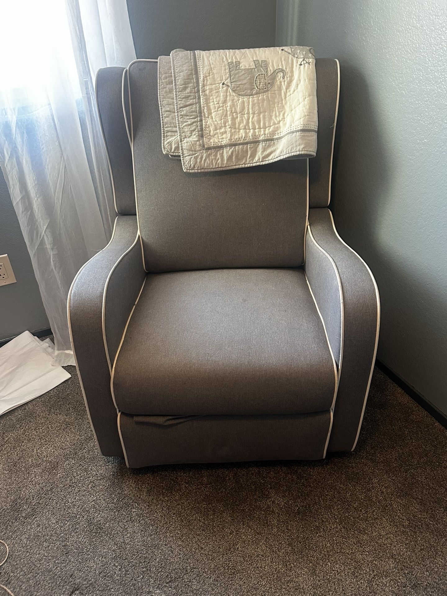 Grey Rocker Recliner