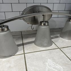 Brushed Nickel Bathroom Light Fixture