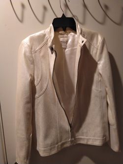 Chico's faux leather jacket