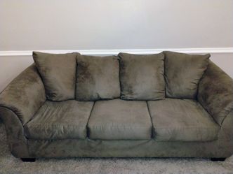 Brown Couch.