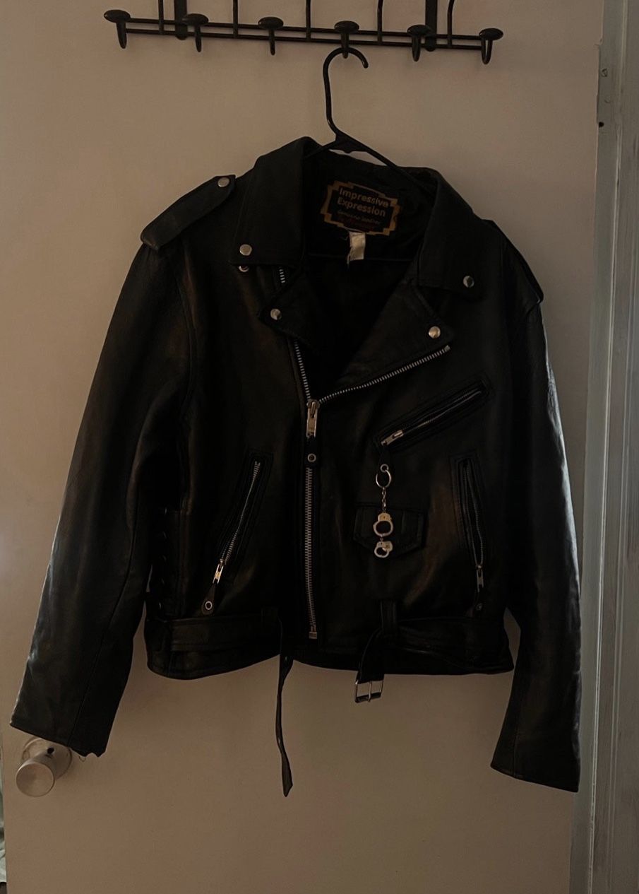 Genuine Leather Jacket Sz 46