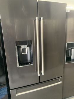 Kitchen aid French door dark stainless