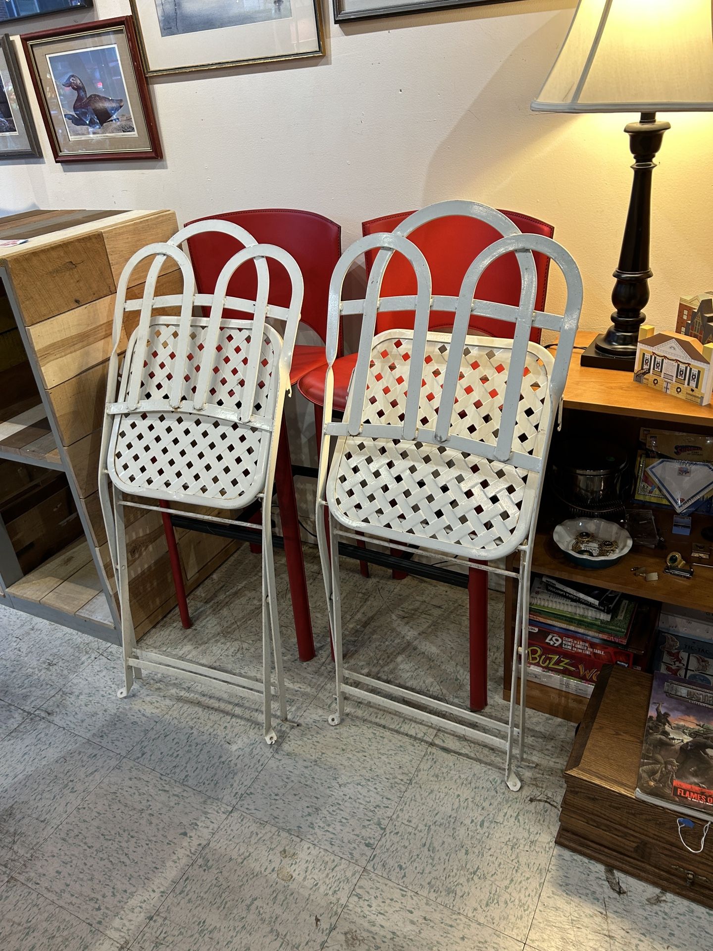 Vintage Heavy Metal Folding Chairs