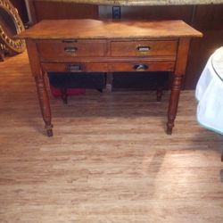 Antique Flour Bakers Side Table