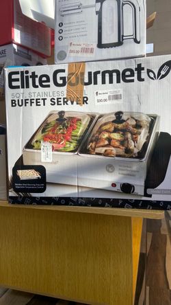 Stainless Steel Buffet Server Elite Gourmet 5Qt Stainless Steel Buffet Server