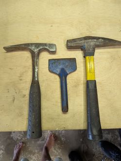 Brick hammers and chisel