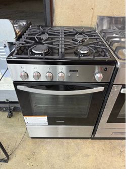 Frigidaire Stainless steel 4 burner range stove 24 inches