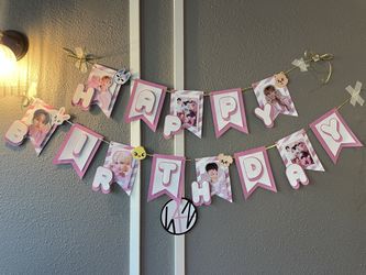 3D Stray Kids Birthday Banner Happy Birthday Feliz Cumpleaños Kpop
