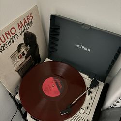 Record Player with Album 