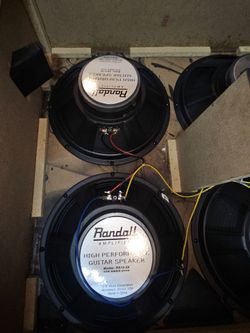 x2  Randall Rs12-50 speakers 8ohm  pulled from RandallRX412 cab