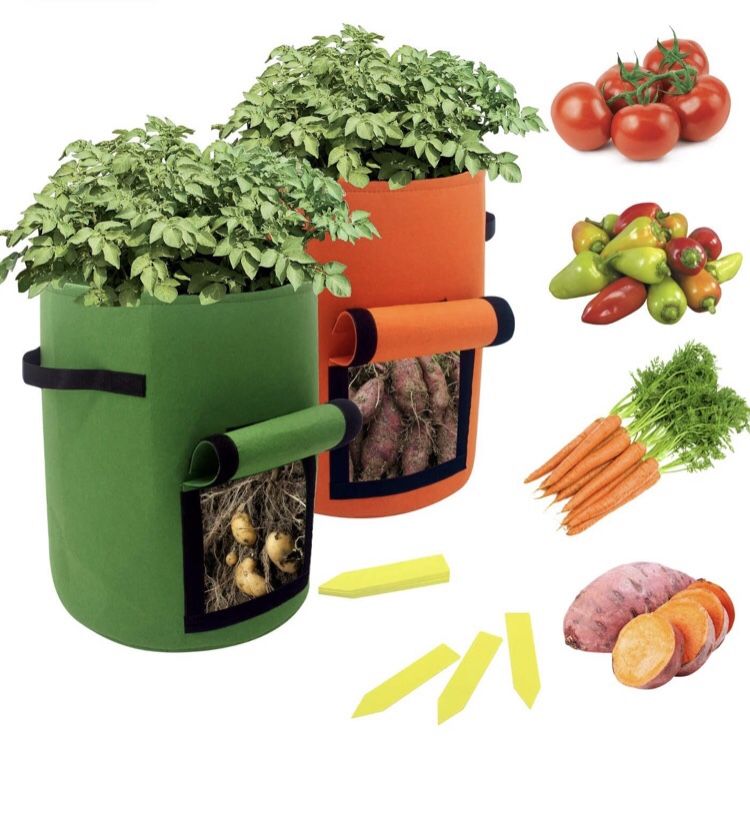 Potato Grow Bags 10 Gallon 2 Pack, Vegetables & Fruits too!