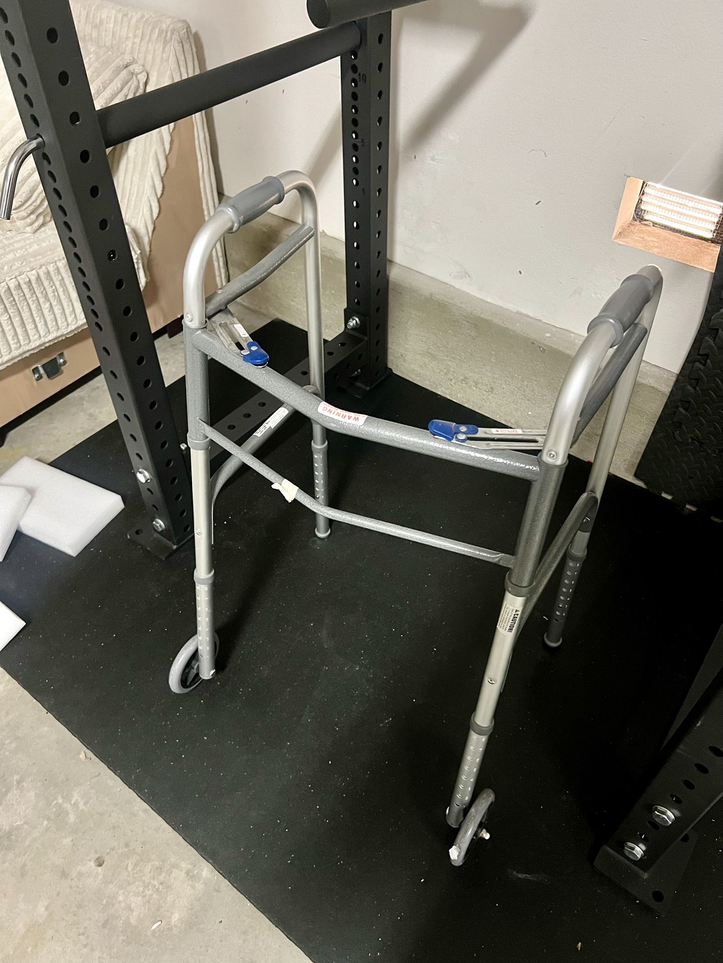 Foldable Lightweight Two Button Walker